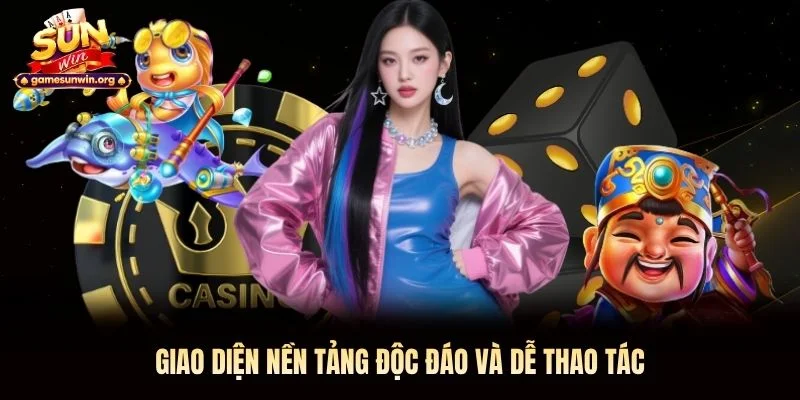 Giao diện nền tảng độc đáo và dễ thao tác